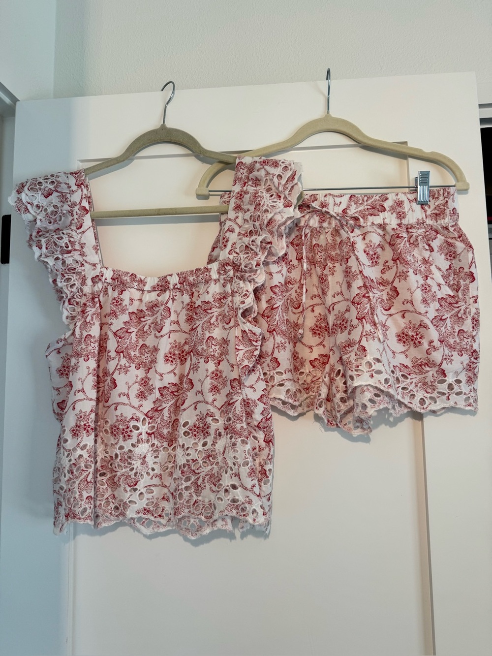 Rachel Ashwell Shabby Chic Cotton Pajama  Short Set Size M